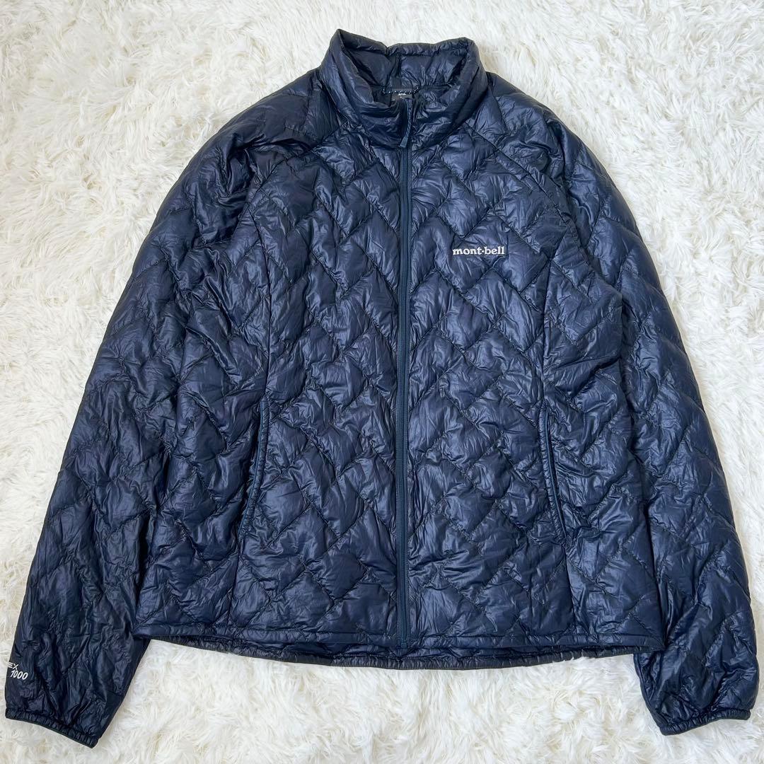 s*★様 美品✨モンベル ダウンジャケット プラズマ1000 ネイビー L レデ