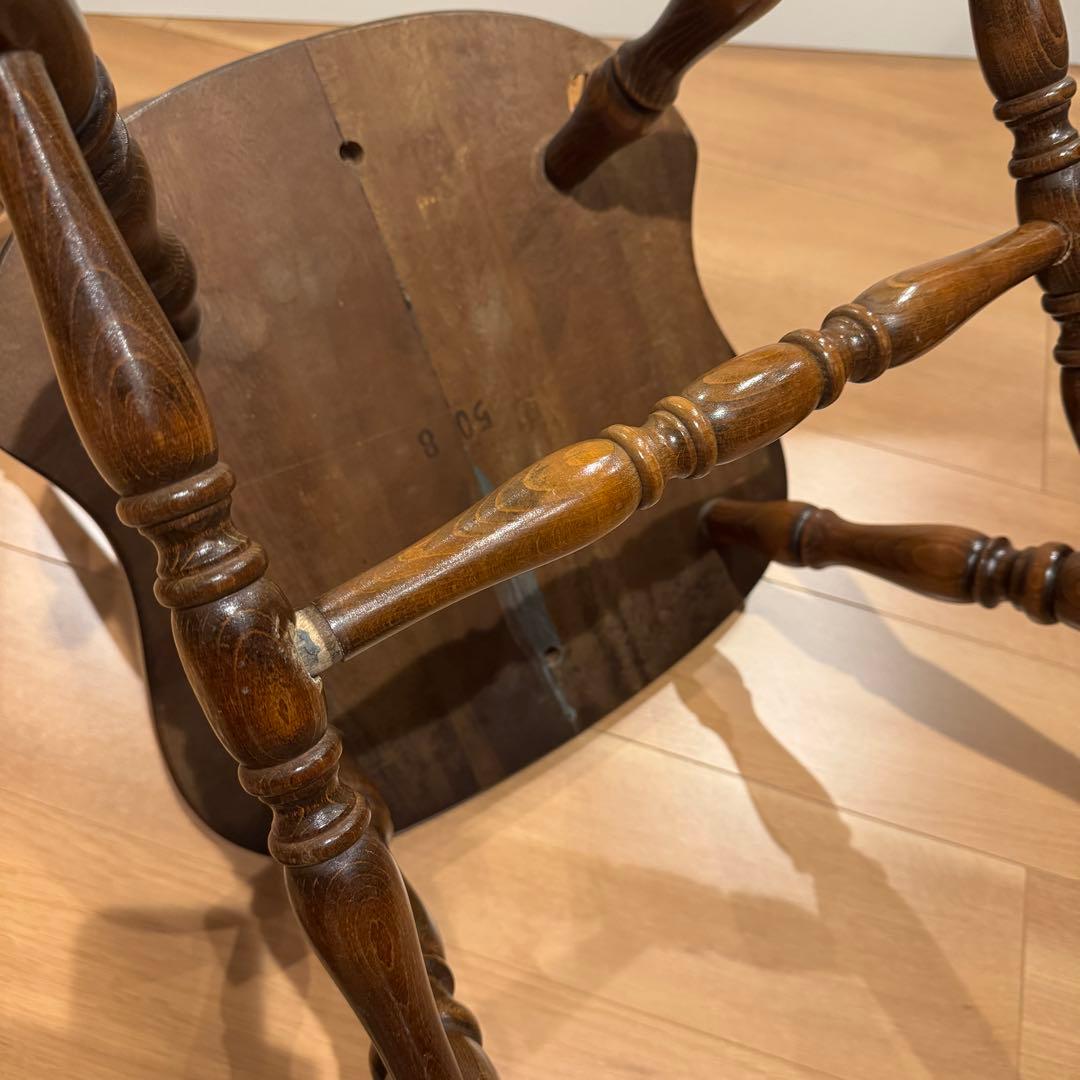 飛騨産業 キツツキ ウィンザーチェア 木製スピンドルバックチェア ヴィンテージ