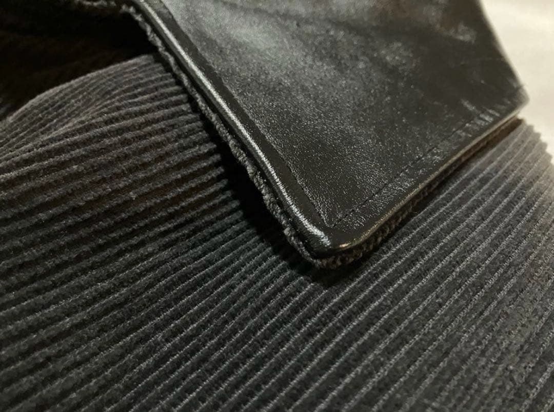 schott コーデュロイコート　レザー