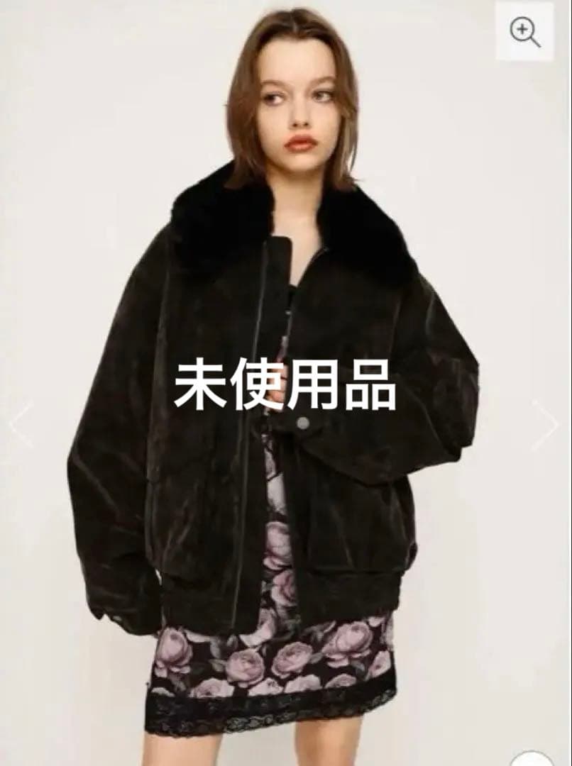 【完売品】SLY WASHED PUFFER ブルゾンファー、 レザージャケット