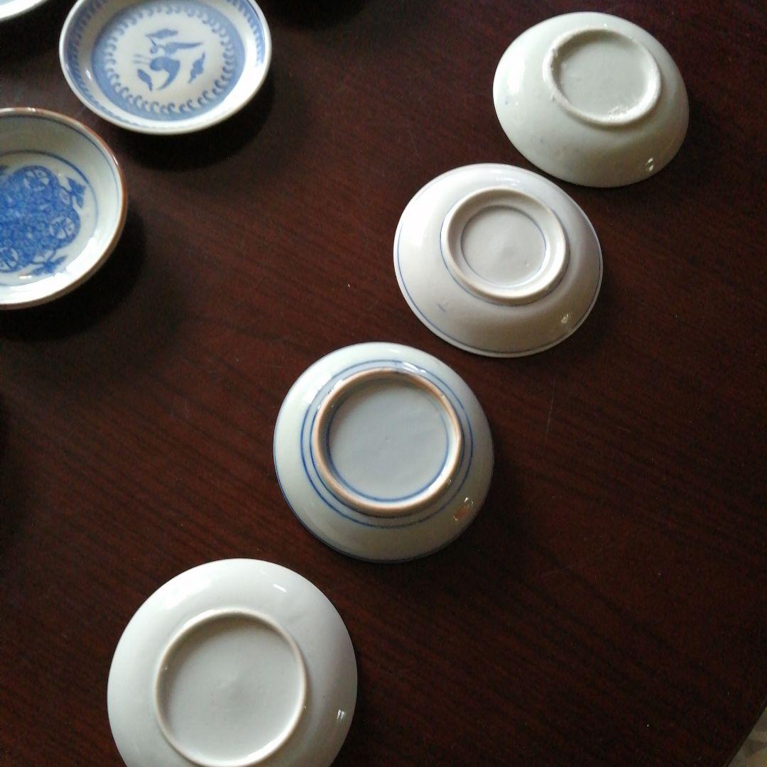 伊万里　染付小皿　4種20枚　10.5〜11cm　明治〜大正期