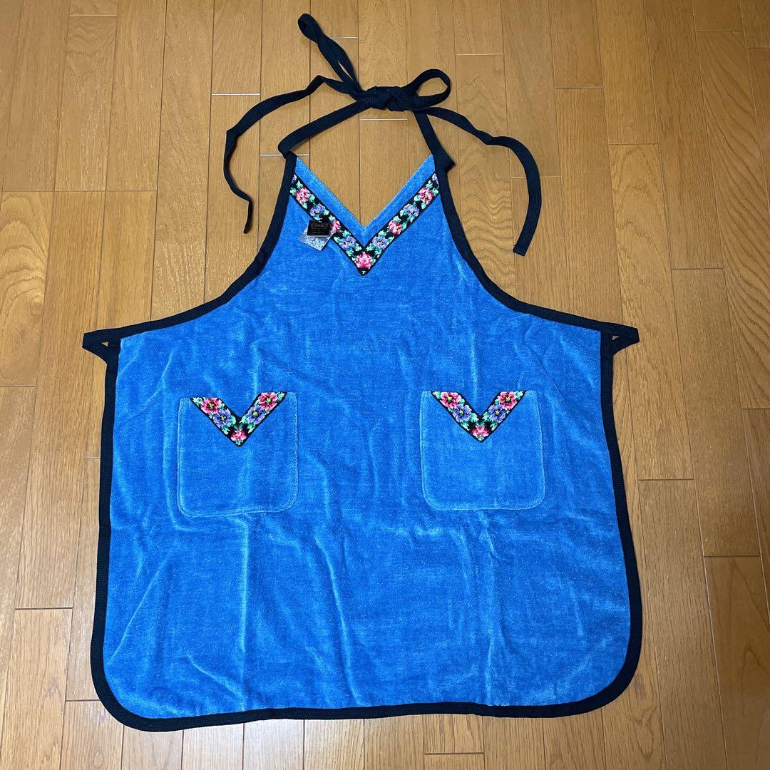【新品 未使用】フェイラー エプロン ブルー