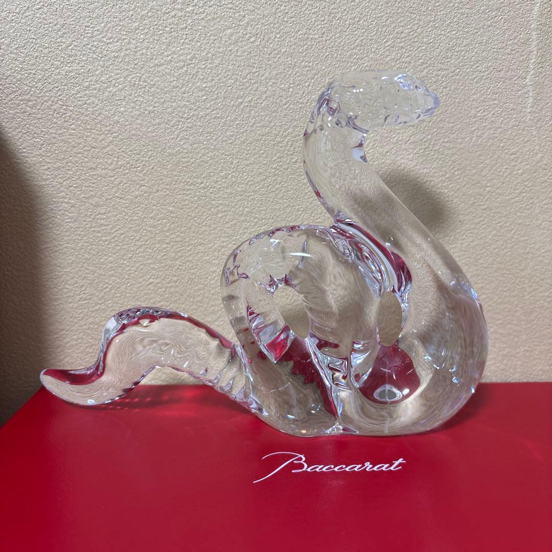 バカラ ヘビ 蛇Baccarat クリスタルスネーク 専用箱付き
