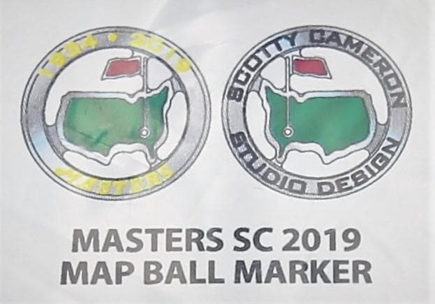 【未開封】S.CAMERON☆2019マスターズタイガーウッズ優勝年マーカー