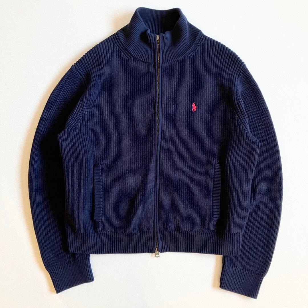【ポロラルフローレン】2024年 ダブルジップ ドライバーズニット ショート丈