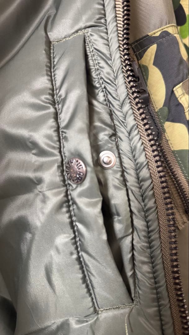 希少 A BATHING APEエイプ　MA-1