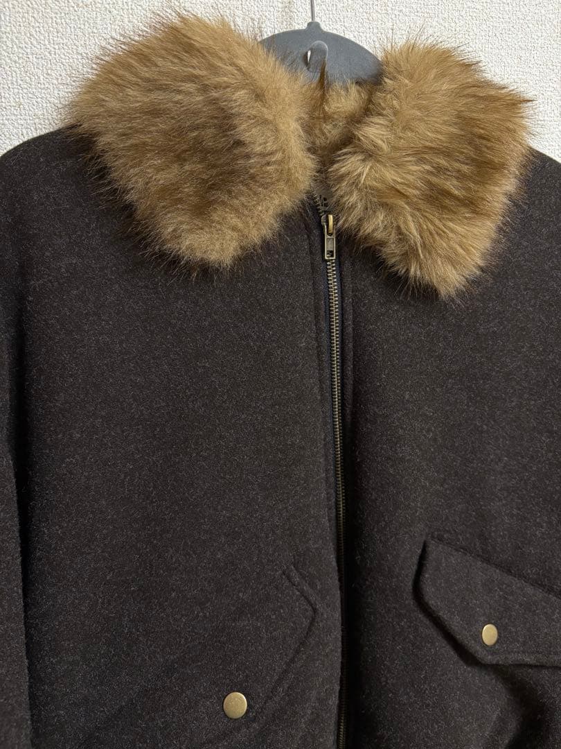 ファーメルトンフライトジャケット WETTEMPT Sサイズ ブラウン 試着のみ