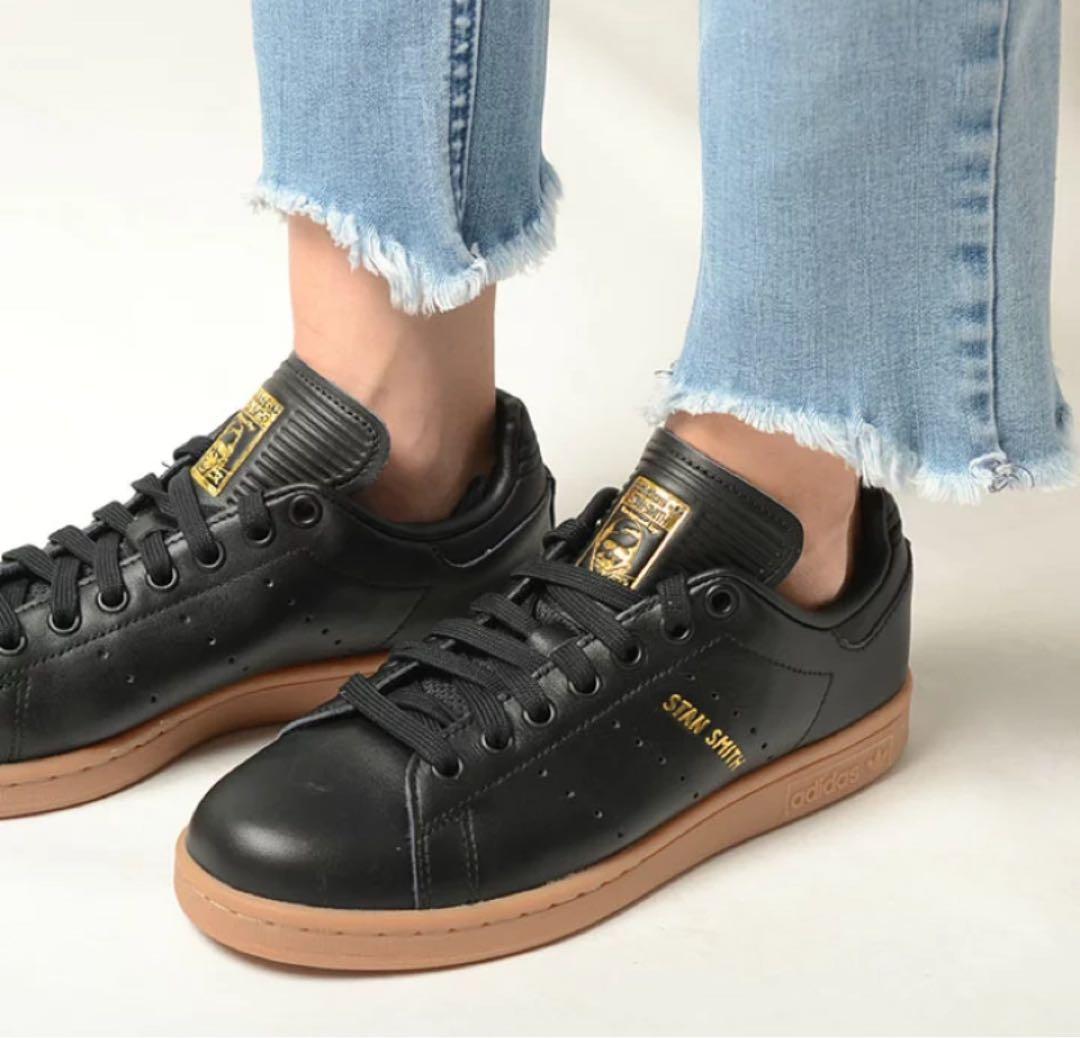 アディダス adidas スタンスミス コアブラックxコアブラックxガム