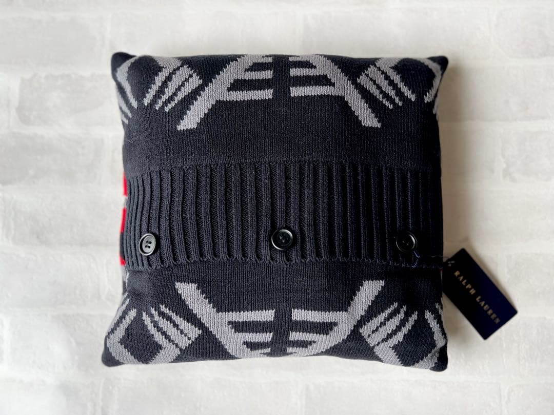 新品 ラルフローレン インディアンジオメトリック ひざ掛け＆スローピロー