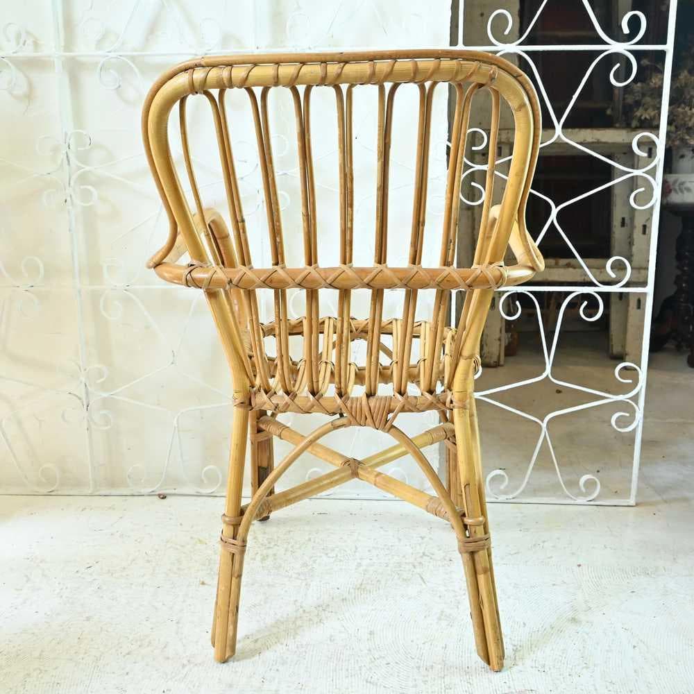 L3705-292 英国アンティーク バンブーチェア 一人掛けソファ アーム付き