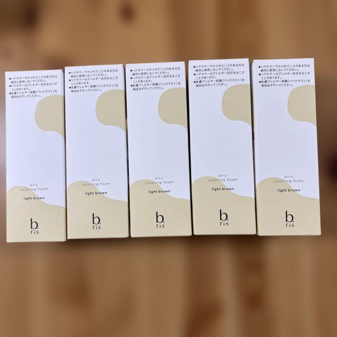 b.fis 白髪染め クリーミーフォーム ライトブラウン 5個セット