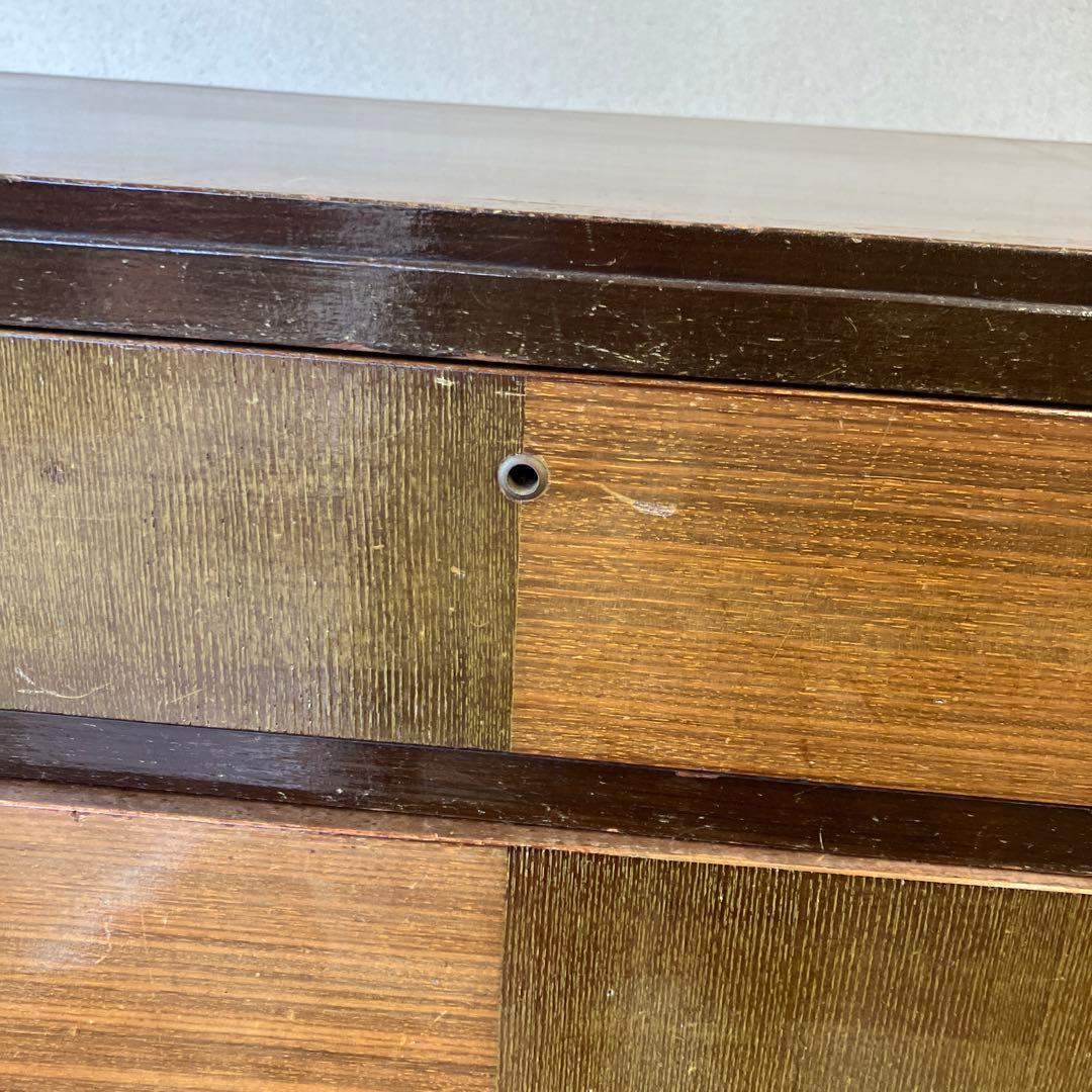 昭和レトロ 寄木細工 木製チェスト 7段タンス 箪笥 古家具 ビンテージ