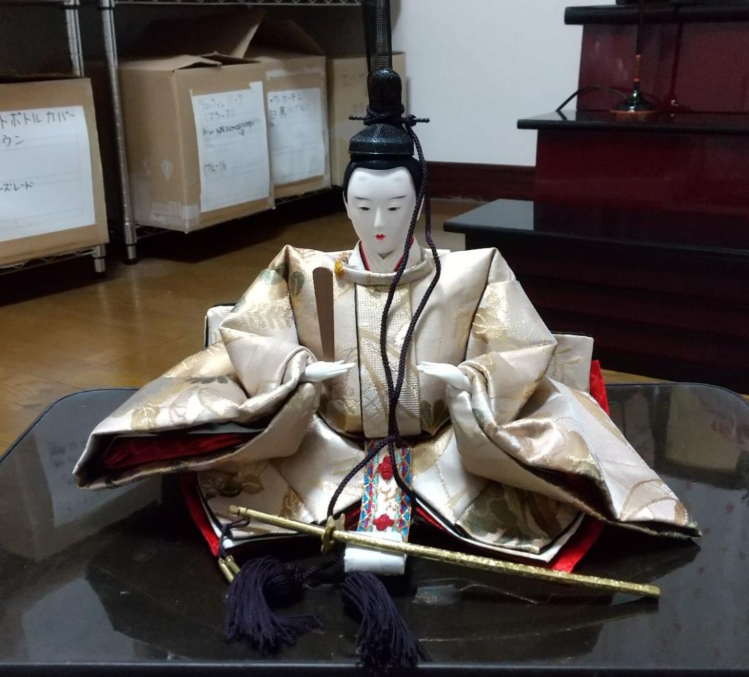 京都雛（京雛） 三段飾り 10号 二帯 親王 在銘 元箱完品 ひな人形
