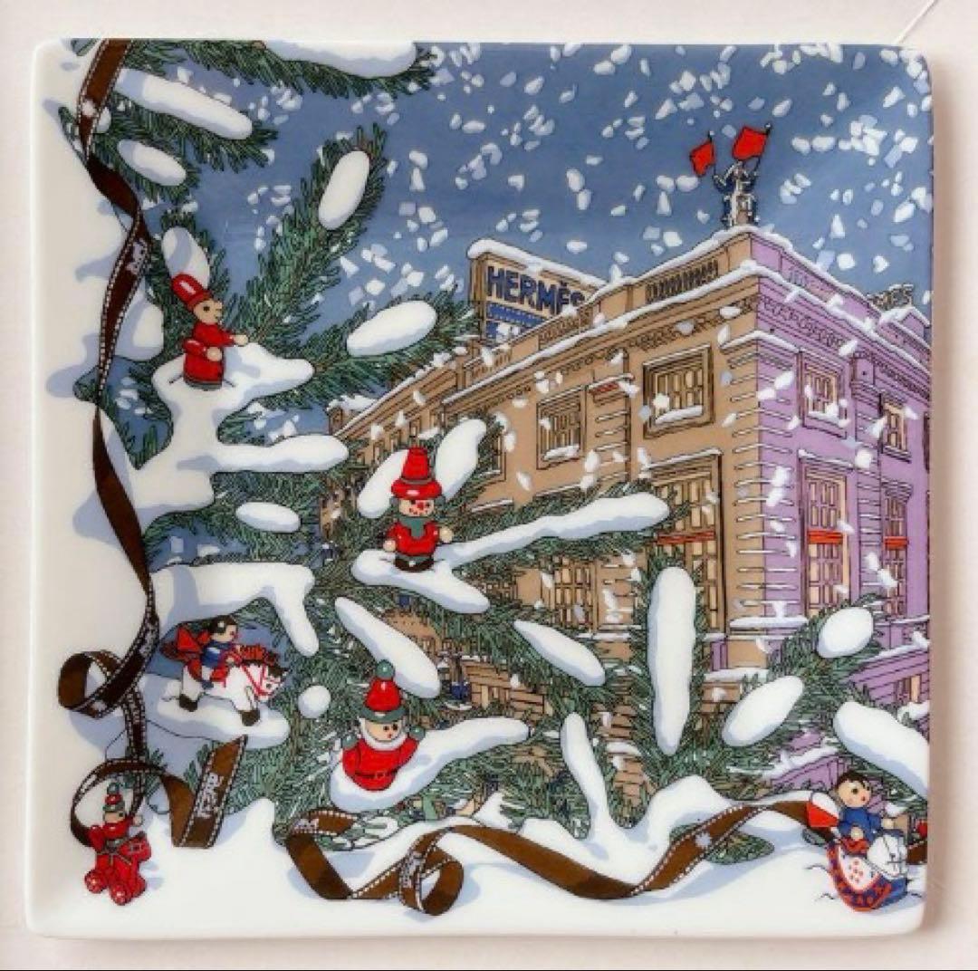 非売品　エルメス　フォーブル24番地のクリスマス　小皿　未使用