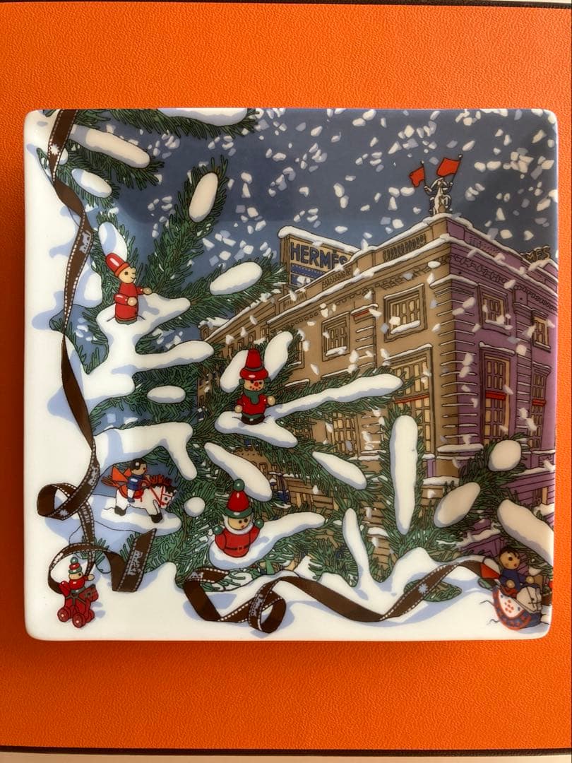 非売品　エルメス　フォーブル24番地のクリスマス　小皿　未使用