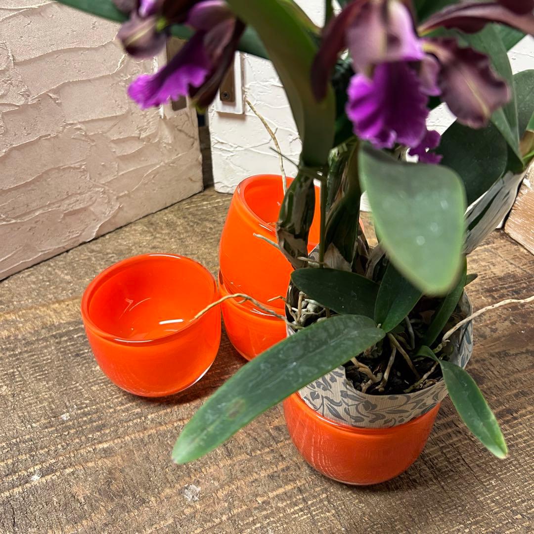 花器　花瓶　ガラス器　4つセット