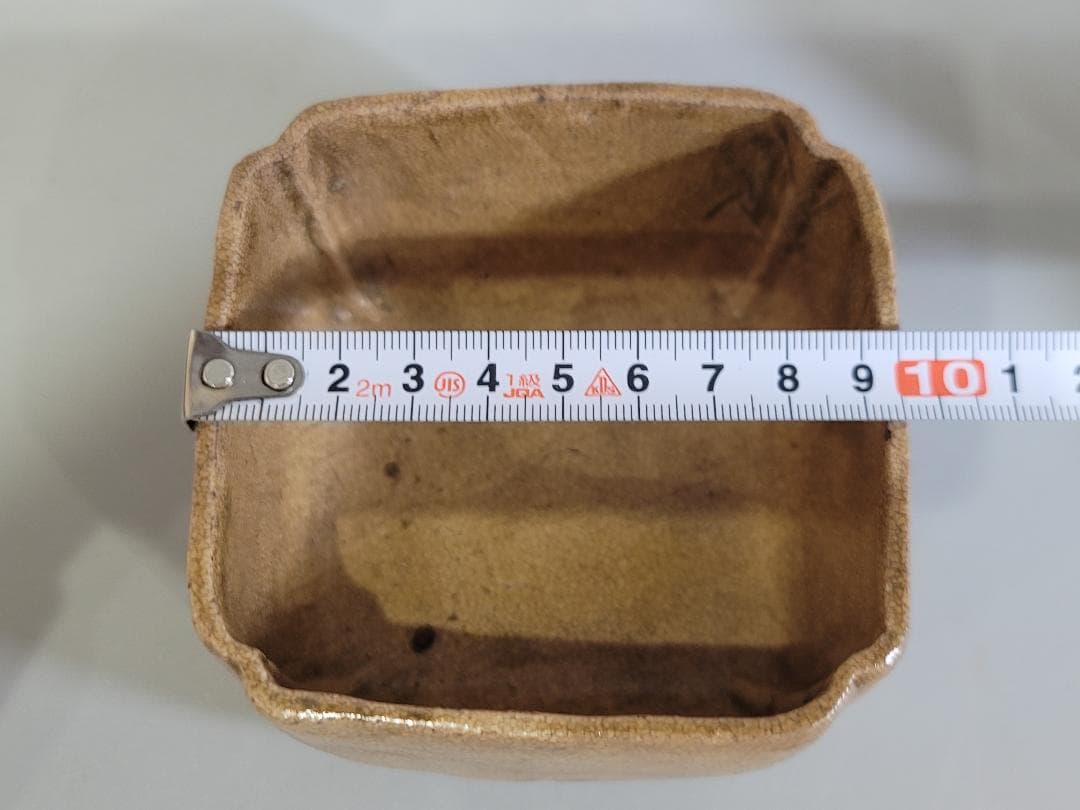 古美術 黄瀬戸 四方 器 時代物