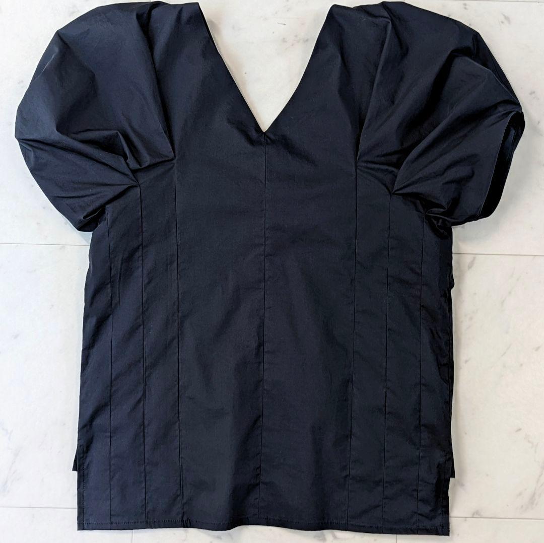 美品✨ツルバイマリコオイカワ TSURU コットンパフスリーブブラウス ブラック