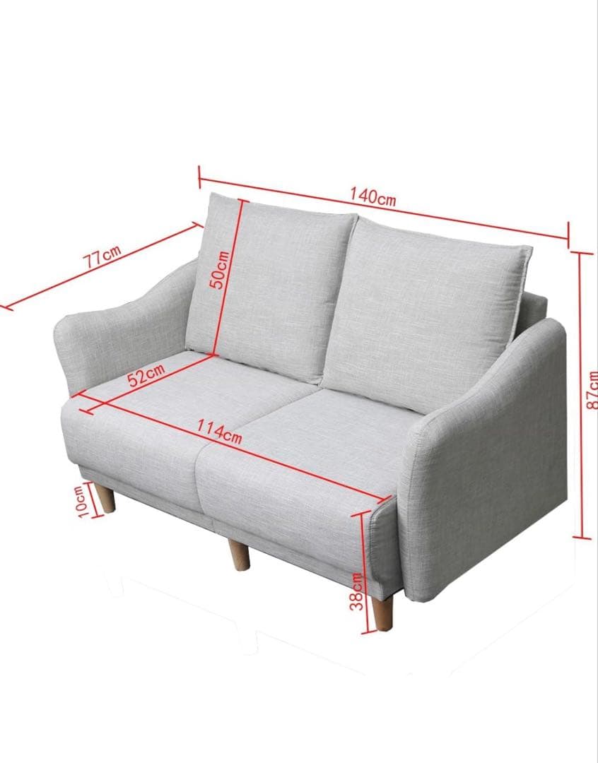 blf Furniture 2人掛け ソファ ライトグレー 組み立て