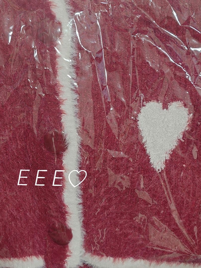 【完売】新品♡ジェラートピケ♡ラメフェザーカーディガン＆ショートパンツ♡レッド