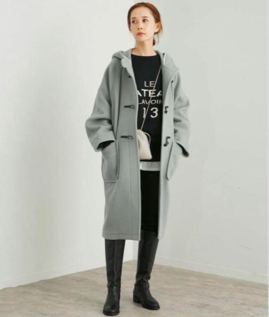 SLOBE IENA ダッフルコート　サックスブルー