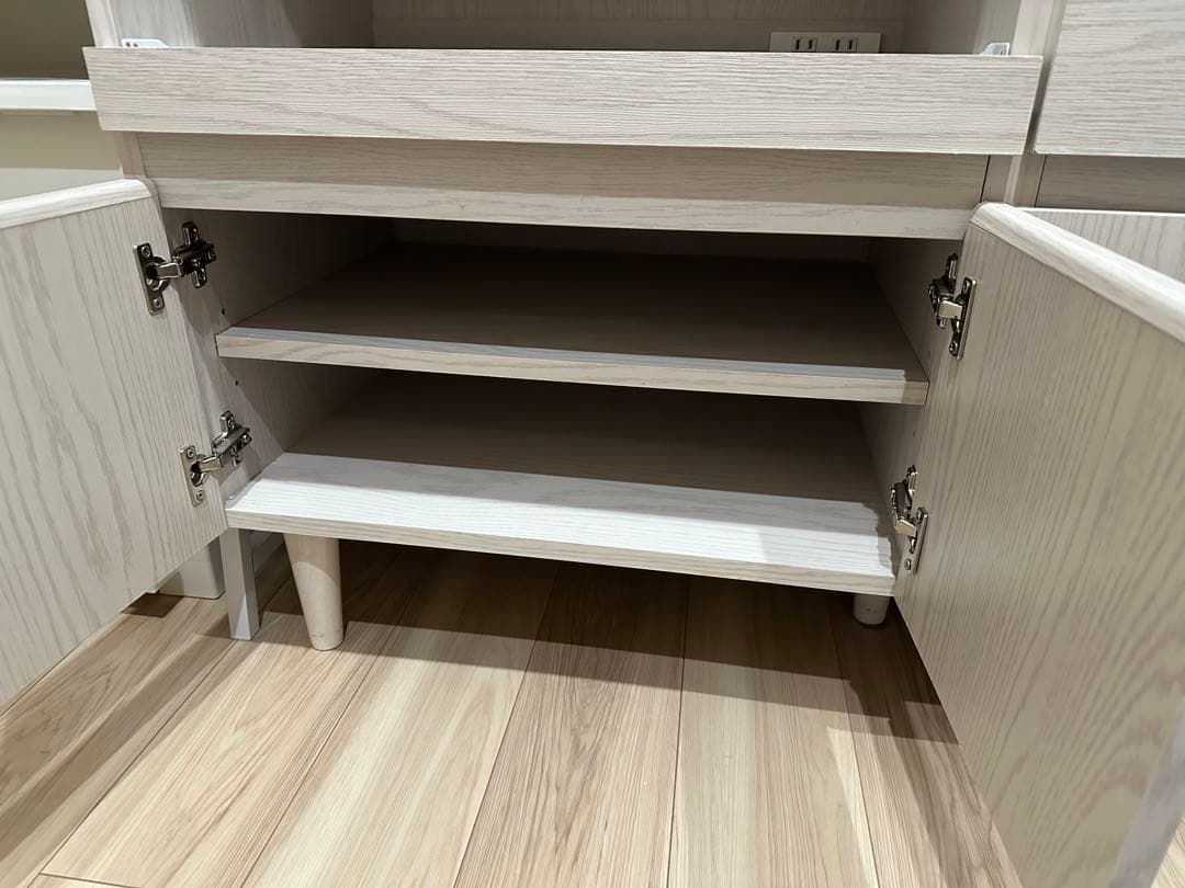 【9/22迄】LOWYA キッチン棚収納　ホワイトウォッシュ