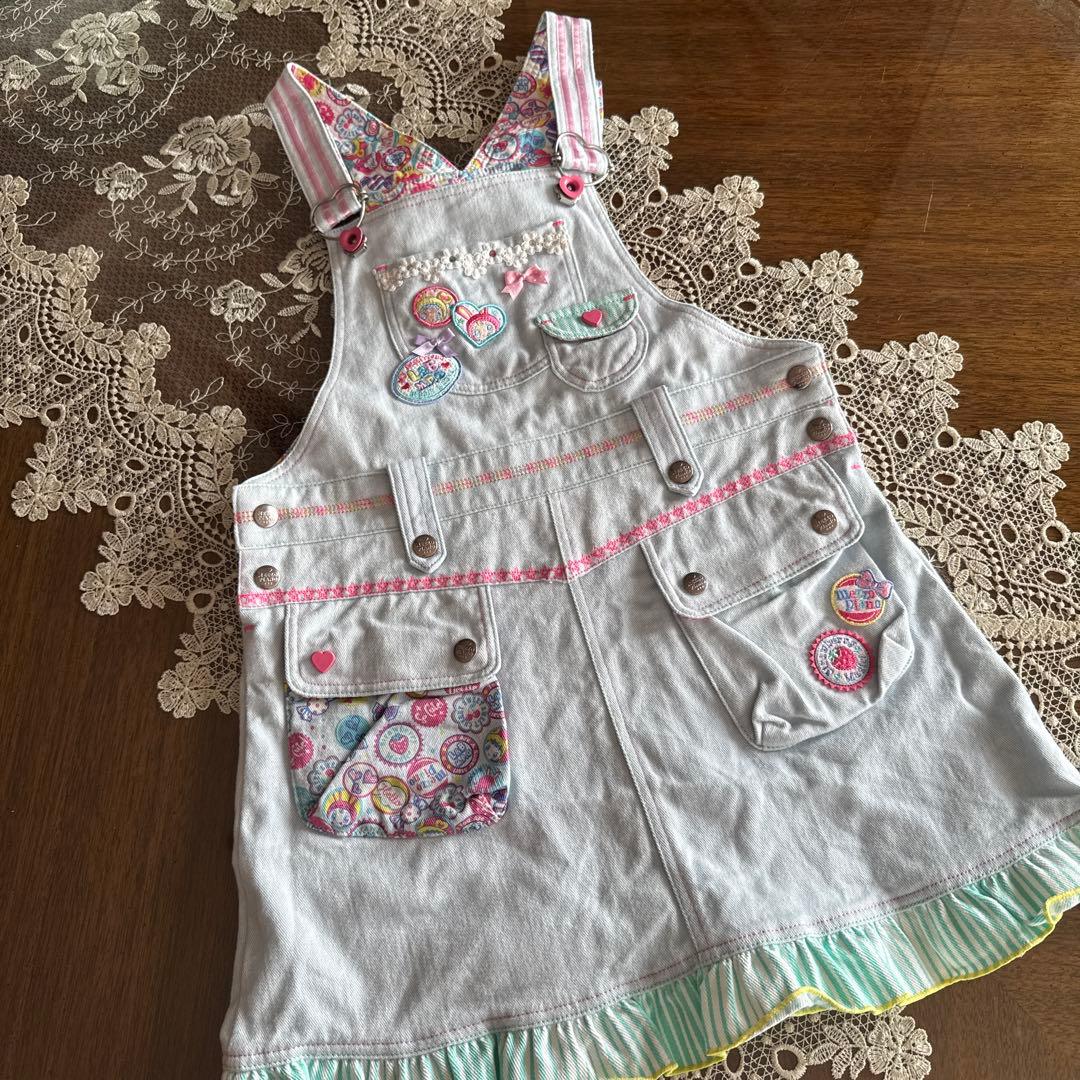 ⭐️Mezzo Piano⭐️ベリエちゃん&ラブちゃん⭐️ジャンパースカート⭐️美品⭐️