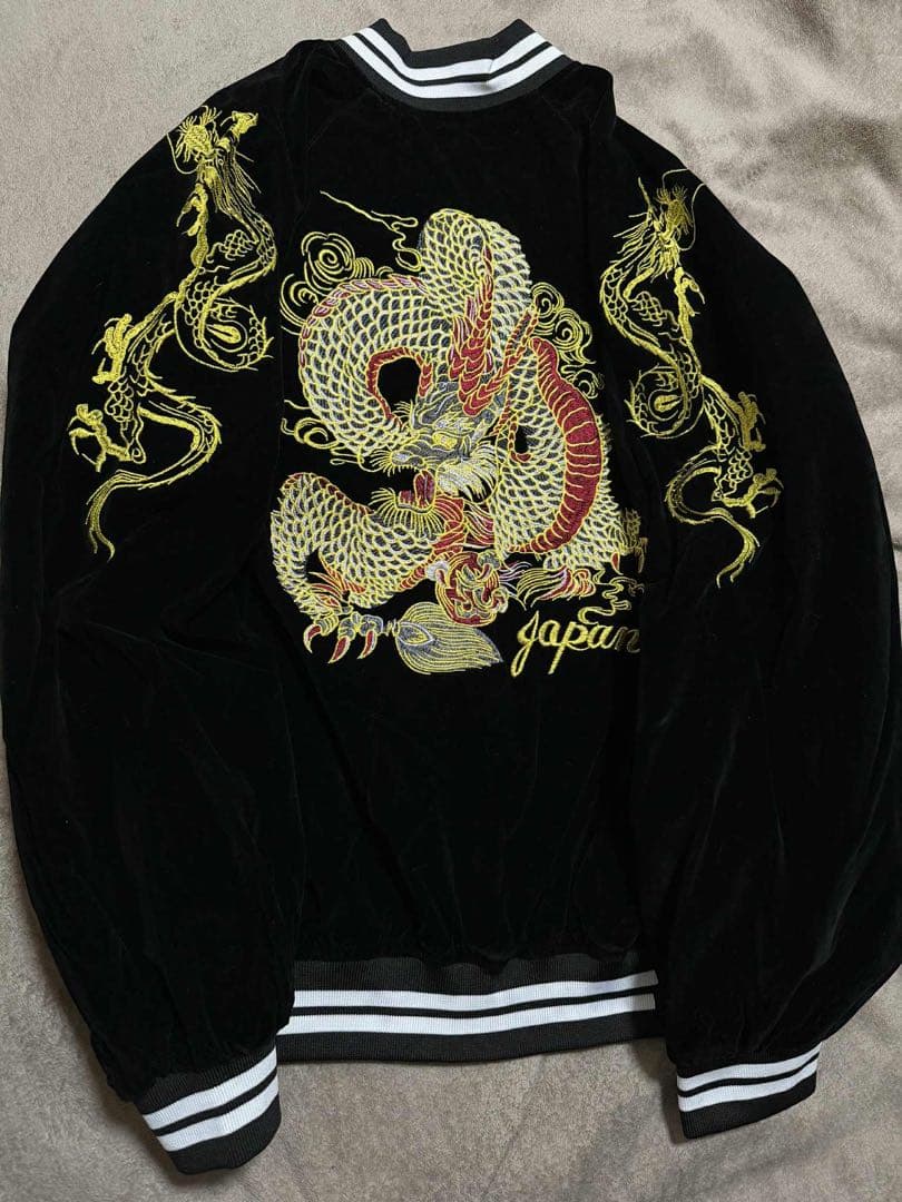 未使用 別珍 MOON EYES 龍 日本限定 スカジャン unisex 美品