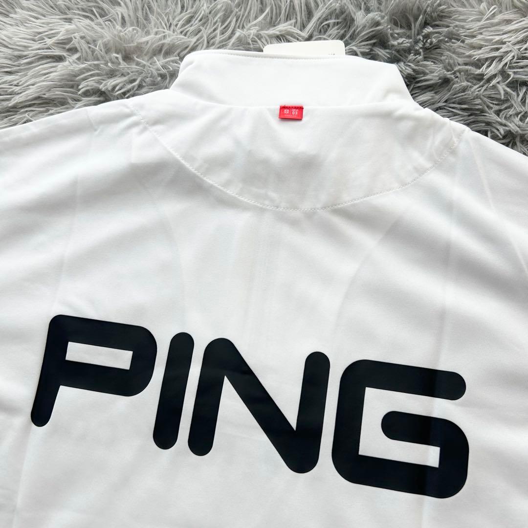 新品 PING ピン　セットアップ　半袖シャツ　ハーフジップ　パンツ　Mサイズ