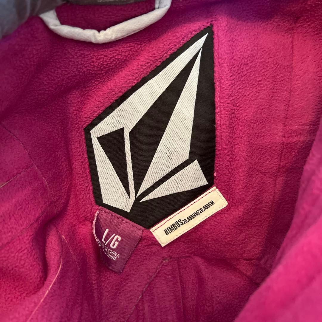 【希少】VOLCOM スノーボードパンツ ライトグレー　L