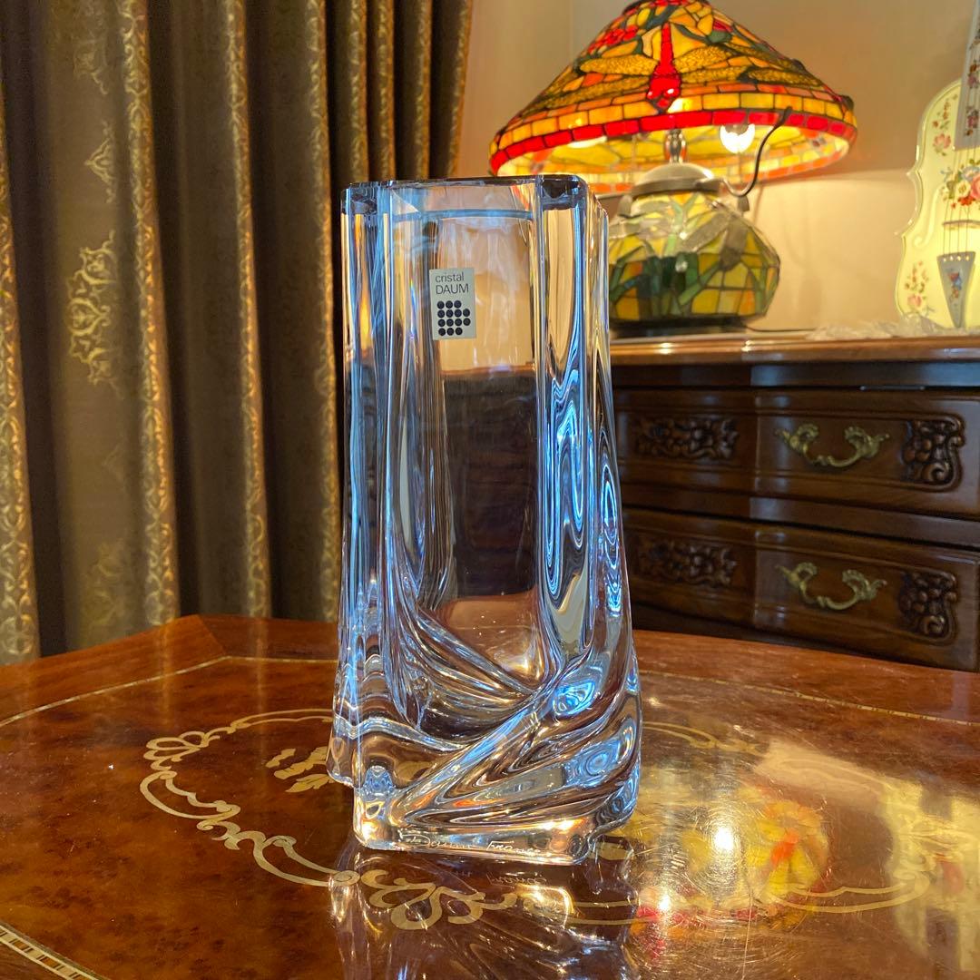 ドームフランス　Daum France クリスタル　花瓶　フラワー　ベース　レア