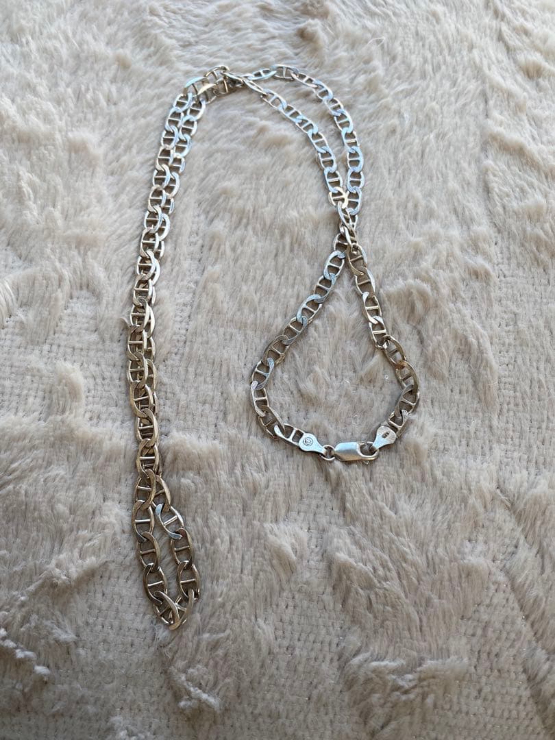 シルバー925 ロングネックレス