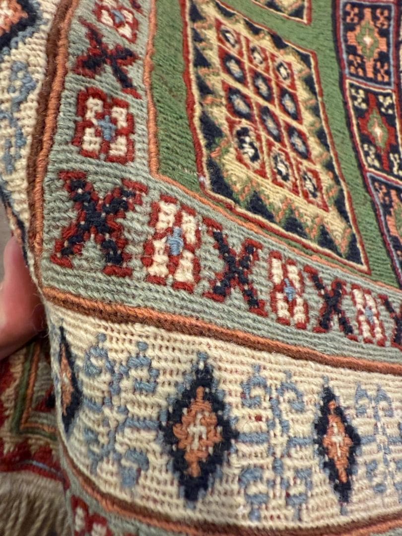 手織りペルシャ絨毯 シルジャン スマックキリム 106x64cm イラン産 玄関