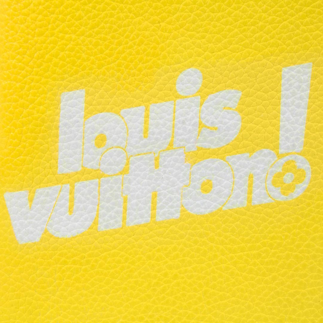 本物 ヴィトン 長財布 メンズ 2021年秋冬限定 エブリデイLV 黄色 ロゴ