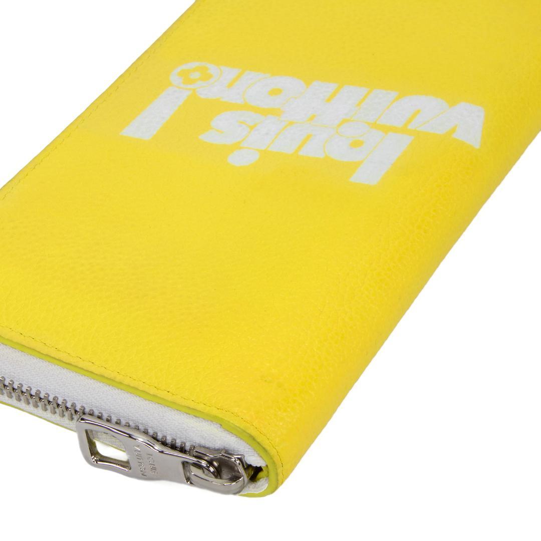 本物 ヴィトン 長財布 メンズ 2021年秋冬限定 エブリデイLV 黄色 ロゴ