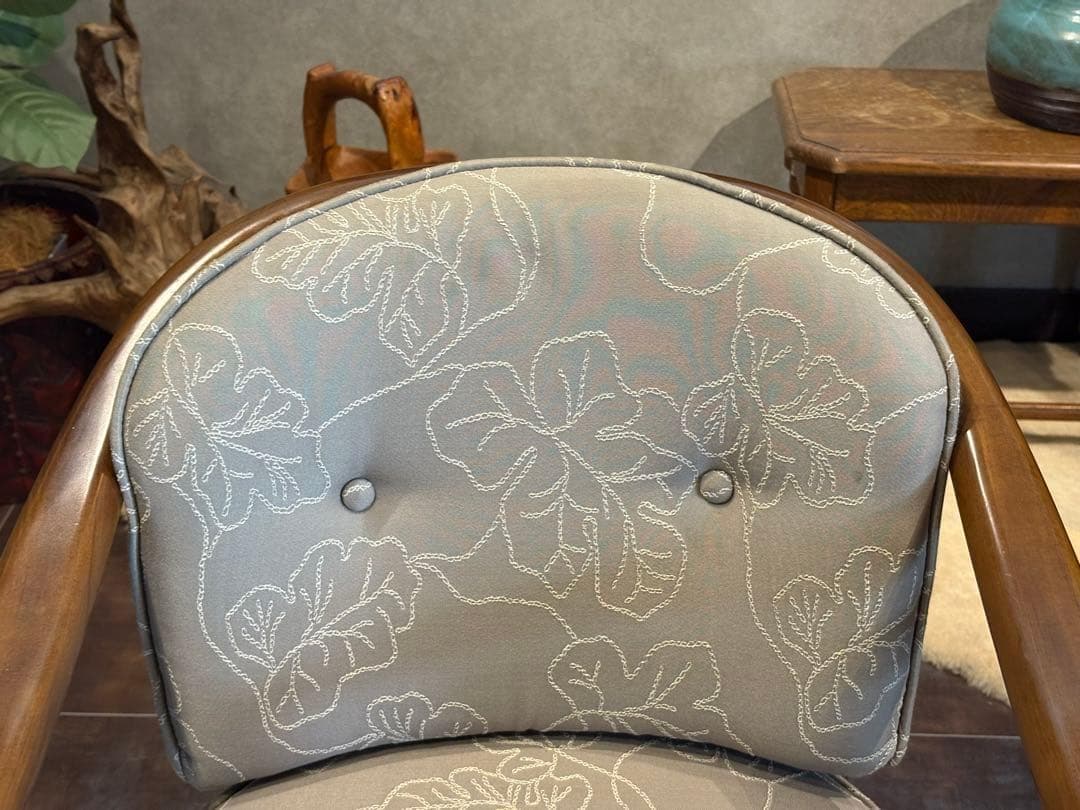 ②カリモク　karimoku アームチェア　アンティーク　ヴィンテージ SZ