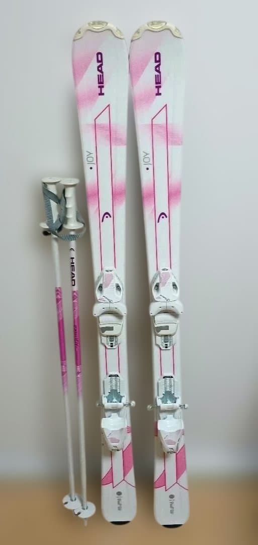 HEAD　JOY スキー板 ストック　セット　130相当