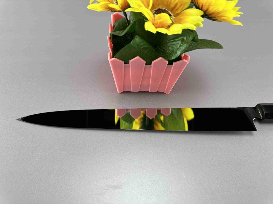 梵静刃物 ウルトラ鏡面仕上げ 柳刃包丁 尺 刺身包丁 スネークウッド黒水牛八角柄