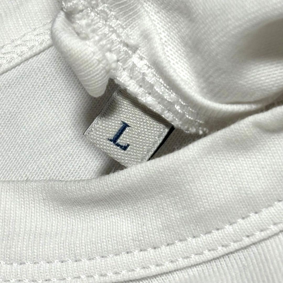 モンクレール　長袖　ロンT Lサイズ　白　ビッグロゴ