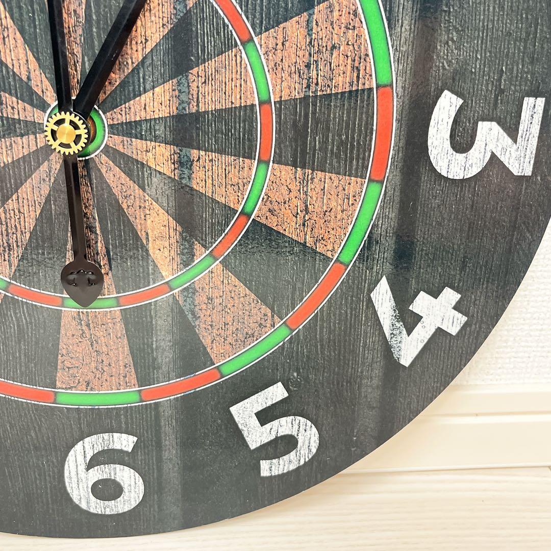 【新品・未使用品】ダーツボード 壁掛け時計 静音 オシャレ