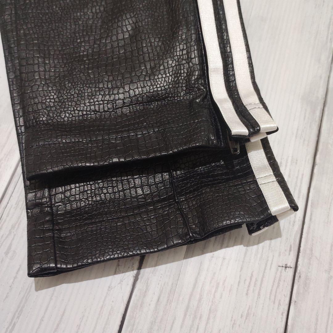 希少✨アディダス オリジナルス プレミアム フェイクレザー トラックパンツ