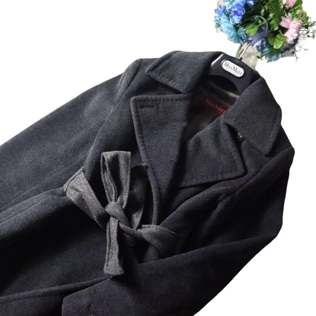 MaxMara マックスマーラ　セレブ御用達♪ベルテッドコート　マニュエラ型