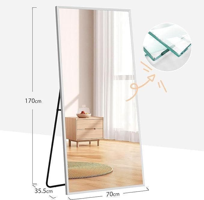 全身鏡 姿見鏡 スタンドミラー 壁掛け 立てかけ 姿見 飛散防止170*70CM