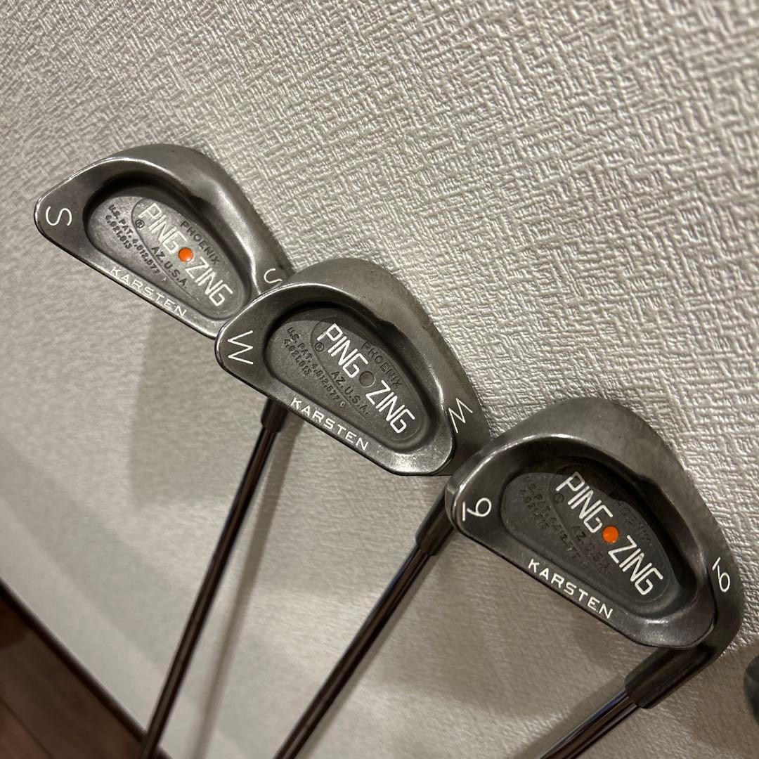 名器PING ZING 4-9.S.W 8本セットKARSTEN オレンジドット