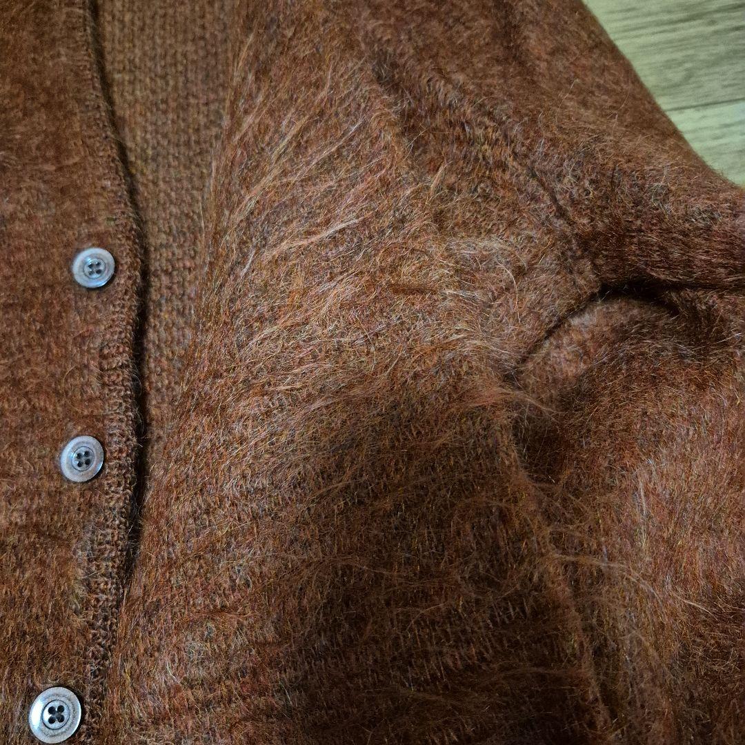 モヘアカーディガン オレンジミックス 60s オリジナル 検 タウンクラフト