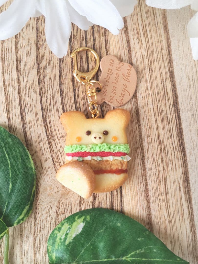 ♡チキン南蛮バーガーCookie♡こぶた　チャーム　フェイクフード