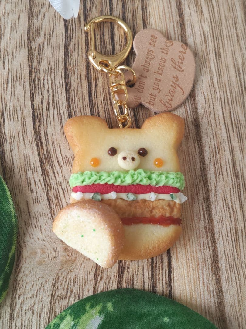 ♡チキン南蛮バーガーCookie♡こぶた　チャーム　フェイクフード