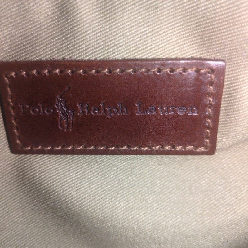 極美品　ポロラルフローレン　ボストン　ミニボストン　レザー　チャーム　PVC