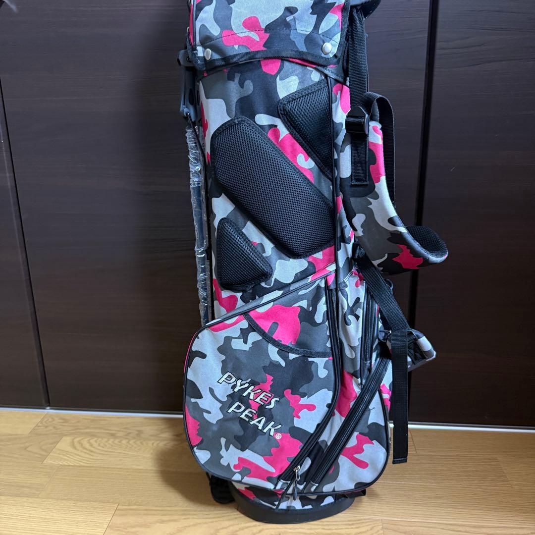 PYKES PEAK スタンド式 キャディバッグ ゴルフバッグ カモフラージュ