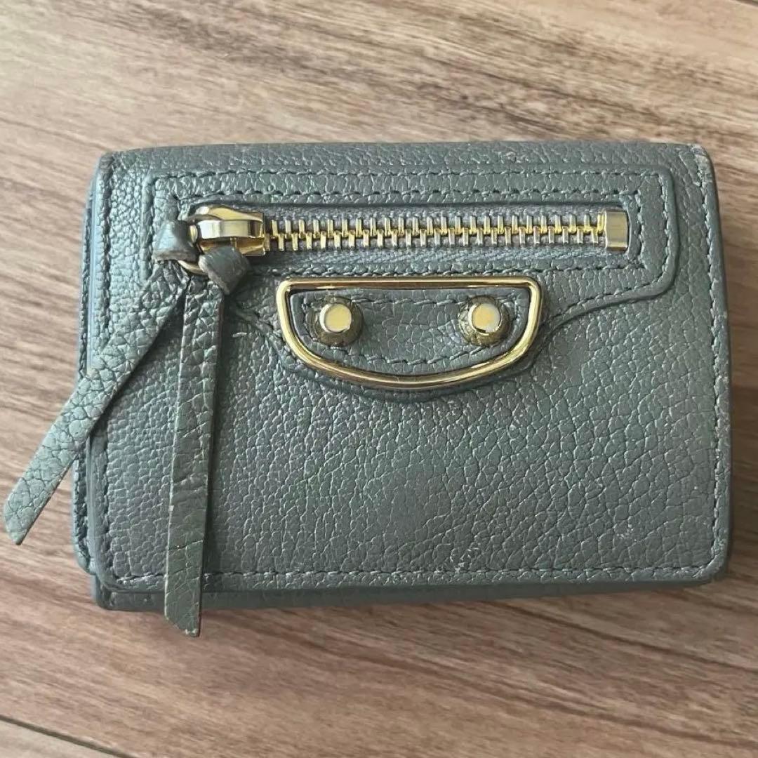 バレンシアガ 三つ折り 財布 コンパクト シティ ペーパー ウォレット